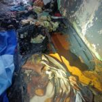 11.10.2025. Kielce. Pożar w mieszkaniu na osiedlu Na Stoku / źródło: policja