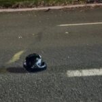 23.10.2025. Kielce. Ul. Sandomierska. Wypadek z udziałem motocykla / Fot. Mateusz Jaros / Wypadki i Zagrożenia Drogowe Kielce i okolice, Wojtek Wa Ja / Na Drodze Świętokrzyskie - Facebook