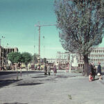 Kielce. 1970 rok. Budowa dworca kolejowego / źródło: fotopolska.eu