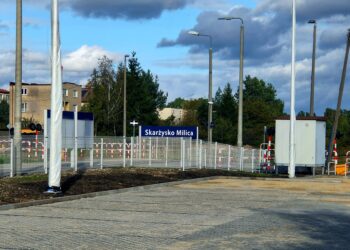 Skarżysko-Kamienna. Parking przy przystanku kolejowym Milica, / Fot. UM Skarżysko