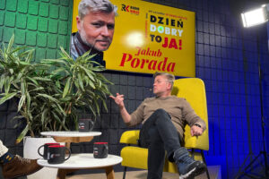 Audycja „Dzień Dobry, to Ja! Rozmowy inne niż wszystkie w Radiu Kielce”. Jakub Porada / Fot. Anna Sokołowska - Radio Kielce