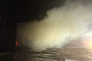 04.10.2025. Górki Szczukowskie. Pożar / Fot. Straż pożarna