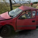 25.10.2025. Droga wojewódzka nr 751. Wzdół Kolonia. Wypadek / Fot. Ochotnicza Straż Pożarna w Bodzentynie