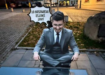 Instalacja artystyczna „Kielecki Narcyz” / źródło: Marcin Stępniewski - Facebook