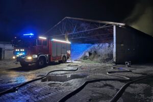 04.10.2025. Górki Szczukowskie. Pożar / Fot. Straż pożarna
