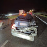 24.10.2025. S7. Mierzawa w powiecie jędrzejowskim. Zderzenie ciężarówki i samochodu osobowego / Fot. policja