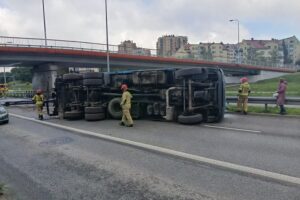 01.10.2025. Kielce. Ul. Grunwaldzka. Wypadek / Fot. policja