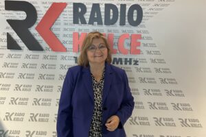 Polonijne Radio Kielce. Na zdjęciu: Elżbieta Gardiasz / Fot. Radio Kielce