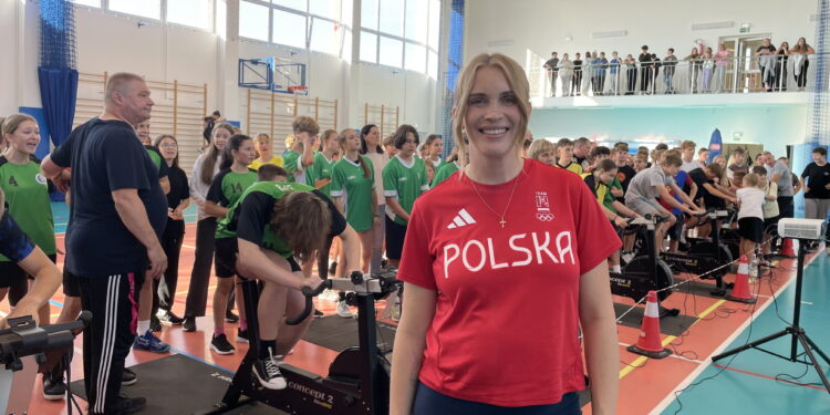 Uczniowie rywalizowali pod okiem medalistki olimpijskiej