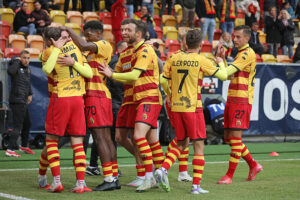 05.10.2025. Mecz 11. kolejki PKO BP Ekstraklasy: Jagiellonia Białystok - Korona Kielce / Fot. PAP/Artur Reszko