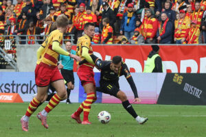 05.10.2025. Mecz 11. kolejki PKO BP Ekstraklasy: Jagiellonia Białystok - Korona Kielce / Fot. PAP/Artur Reszko