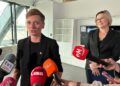 Na zdjęciu: Agata Wojda, prezydent Kielc i Barbara Damian, dyrektor Zarządu Transportu Miejskiego w Kielcach / Fot. Marcin Marszałek - Radio Kielce