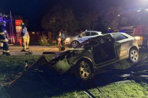 11.10.2025. Brynica. Wypadek / źródło: OSP Piekoszów
