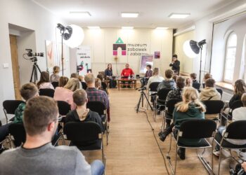 19.10.2025. Kielce. Muzeum Zabawek i Zabawy. Warsztaty „Tworzymy zabawki” / Fot. Wojciech Habdas