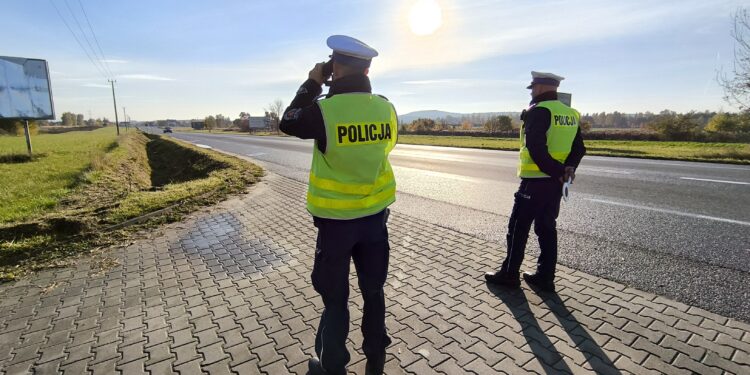 23.10.2025. Kielce. Kampania „Twoje światła – Nasze bezpieczeństwo” / Fot. Dariusz Kuc - Radio Kielce