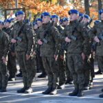 25.10.2025. Kielce. Centrum Przygotowań do Misji Zagranicznych w Kielcach. Żołnierze ósmej zmiany turnusu szkoleniowego zasadniczej służby wojskowej złożyli przysięgę / Fot. CPdMZ - Facebook