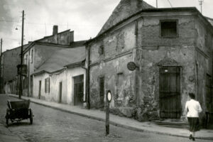 Kielce. Ulica Wesoła. Lata 1955-1960. Widok od ul. Bodzentyńskiej / źródło: fotopolska.eu