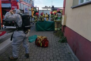 W pińczowskim starostwie ogłoszono alarm - Radio Kielce 31.10.2025. Pińczów. Ćwiczenia służb / Fot. Marta Gajda-Kruk - Radio Kielce