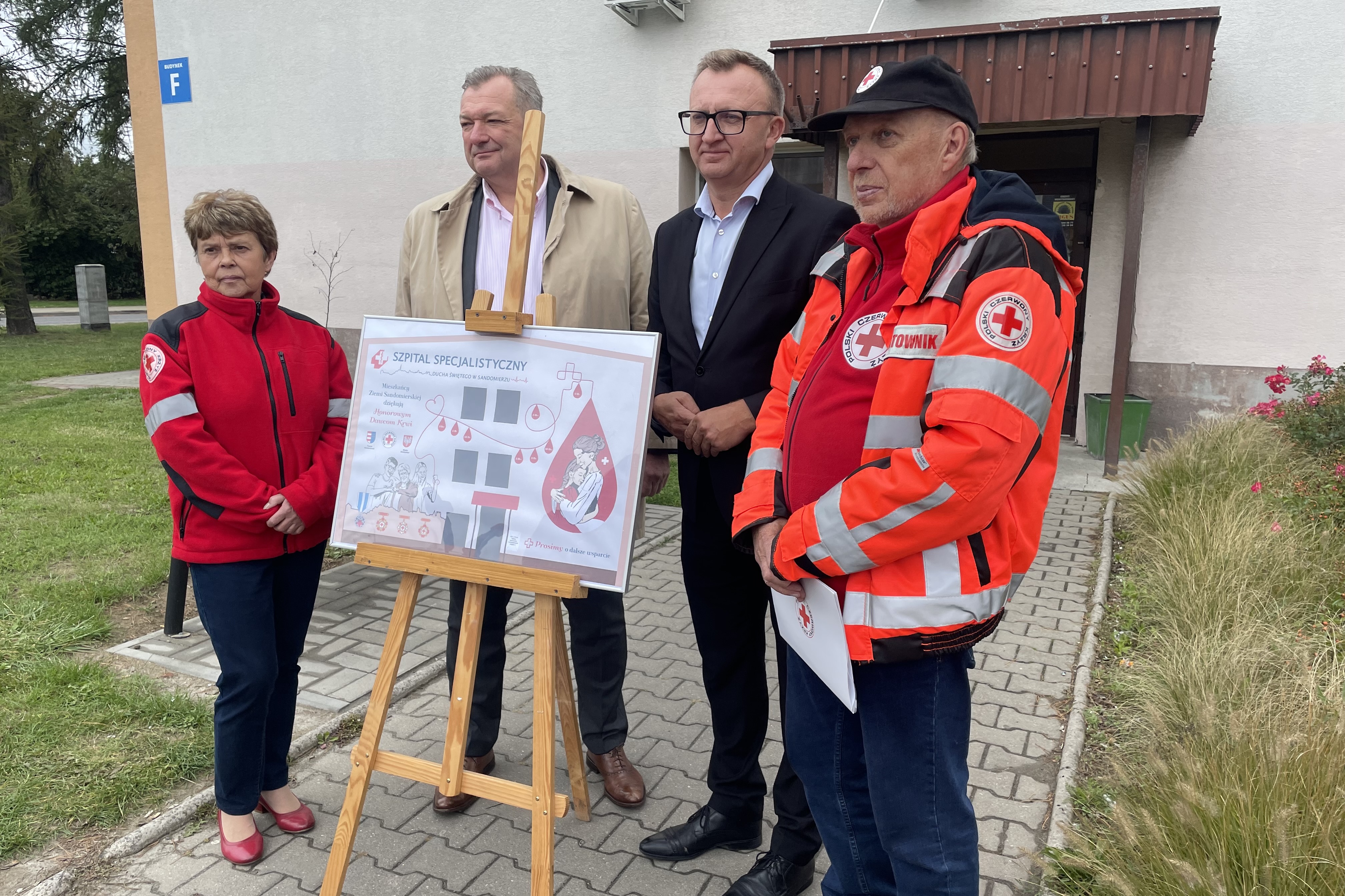W Sandomierzu powstaje mural w podziękowaniu dla honorowych dawców krwi