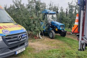 04.10.2025. Święcica. Wypadek podczas prac polowych / Fot. policja