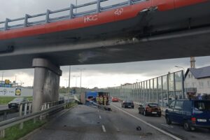 01.10.2025. Kielce. Ul. Grunwaldzka. Wypadek / Fot. policja