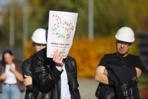 23.10.2025. Kielce. WFOŚiGW. Protest przedsiębiorców / Fot. Wiktor Taszłow - Radio Kielce