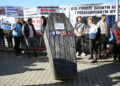 23.10.2025. Kielce. WFOŚiGW. Protest przedsiębiorców / Fot. Wiktor Taszłow - Radio Kielce