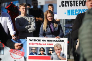 23.10.2025. Kielce. WFOŚiGW. Protest przedsiębiorców / Fot. Wiktor Taszłow - Radio Kielce