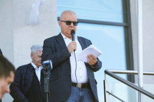 23.10.2025. Kielce. WFOŚiGW. Protest przedsiębiorców / Fot. Wiktor Taszłow - Radio Kielce