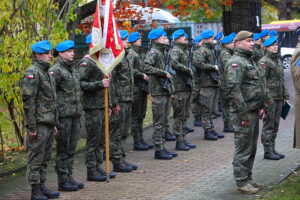 28.10.2025 Kielce. Cmentarz Partyzancki. Obchody upamiętniające 86. rocznicę tragicznej śmierci Prezydenta Stefana Artwińskiego / Fot. Wiktor Taszłow - Radio Kielce