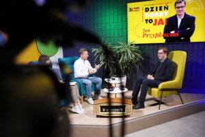 Audycja „Dzień Dobry, to Ja! Rozmowy inne niż wszystkie w Radiu Kielce”. Jan Przypkowski - dyrektor Muzeum imienia Przypkowskich w Jędrzejowie / Fot. Wiktor Taszłow - Radio Kielce