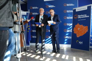 02.10.2025. Kielce. Konferencja KO / Fot. Wiktor Taszłow - Radio Kielce