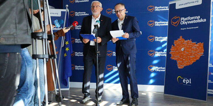 02.10.2025. Kielce. Konferencja KO / Fot. Wiktor Taszłow - Radio Kielce