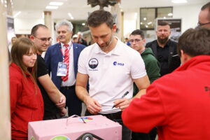 Sławosz Uznański-Wiśniewski odwiedził Politechnikę Świętokrzyską - Radio Kielce 30.10.2025. Kielce. Sławosz Uznański-Wiśniewski na Politechnice Świętokrzyskiej / Fot. Wiktor Taszłow - Radio Kielce