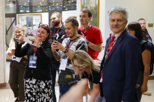 Sławosz Uznański-Wiśniewski odwiedził Politechnikę Świętokrzyską - Radio Kielce 30.10.2025. Kielce. Sławosz Uznański-Wiśniewski na Politechnice Świętokrzyskiej / Fot. Wiktor Taszłow - Radio Kielce