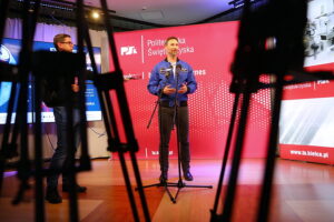 Sławosz Uznański-Wiśniewski odwiedził Politechnikę Świętokrzyską - Radio Kielce 30.10.2025. Kielce. Sławosz Uznański-Wiśniewski na Politechnice Świętokrzyskiej / Fot. Wiktor Taszłow - Radio Kielce