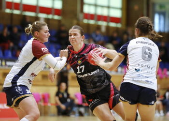 04.10.2025. Kielce. Mecz Ligi Centralna piłki ręcznej Suzuki Korona Handball - Pogoń Szczecin / Fot. Wiktor Taszłow - Radio Kielce