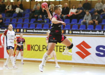 04.10.2025. Kielce. Mecz Ligi Centralna piłki ręcznej Suzuki Korona Handball - Pogoń Szczecin / Fot. Wiktor Taszłow - Radio Kielce