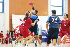 05.10.2025. Kielce. Mecz Ligi centralnej piłkarzy ręcznych SMS ZPRP I Kielce – AZS AGH Kraków / Fot. Wiktor Taszłow - Radio Kielce
