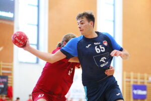 05.10.2025. Kielce. Mecz Ligi centralnej piłkarzy ręcznych SMS ZPRP I Kielce – AZS AGH Kraków / Fot. Wiktor Taszłow - Radio Kielce