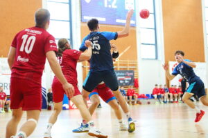 05.10.2025. Kielce. Mecz Ligi centralnej piłkarzy ręcznych SMS ZPRP I Kielce – AZS AGH Kraków / Fot. Wiktor Taszłow - Radio Kielce