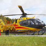 13.10.2025. Masłów. Baza Lotniczego Pogotowia Ratunkowego / Fot. Wiktor Taszłow – Radio Kielce
