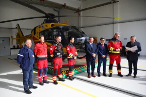 13.10.2025. Masłów. Baza Lotniczego Pogotowia Ratunkowego / Fot. Wiktor Taszłow – Radio Kielce