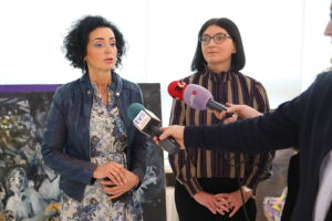 14.10.2025. Kielce. Briefing prasowy o nowej wystawie w Galerii „Okrąglak” / Fot. Wiktor Taszłow – Radio Kielce