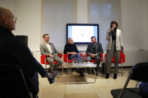 14.10.2025. Kielce. BWA. Rozmowa o "Niebie Kielc" - pokłosie ubiegłotygodniowej wrzawy w Internecie / Fot. Wiktor Taszłow - Radio Kielce