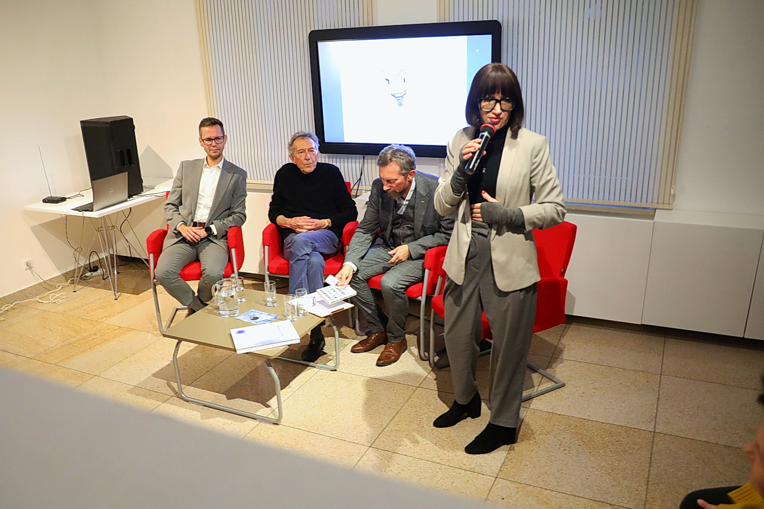 „Niebo Kielc” stało się pretekstem do rozmowy o sztuce współczesnej - Radio Kielce 14.10.2025. Kielce. BWA. Rozmowa o "Niebie Kielc" - pokłosie ubiegłotygodniowej wrzawy w Internecie / Fot. Wiktor Taszłow - Radio Kielce