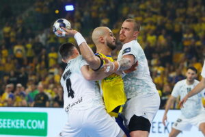 15.10.2025. Kielce. Mecz 5. kolejki Ligi Mistrzów piłkarzy ręcznych Industria Kielce - HBC Nantes / Fot. Wiktor Taszłow - Radio Kielce