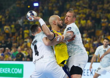 15.10.2025. Kielce. Mecz 5. kolejki Ligi Mistrzów piłkarzy ręcznych Industria Kielce - HBC Nantes / Fot. Wiktor Taszłow - Radio Kielce