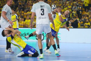 15.10.2025. Kielce. Mecz 5. kolejki Ligi Mistrzów piłkarzy ręcznych Industria Kielce - HBC Nantes / Fot. Wiktor Taszłow - Radio Kielce