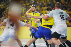 15.10.2025. Kielce. Mecz 5. kolejki Ligi Mistrzów piłkarzy ręcznych Industria Kielce - HBC Nantes / Fot. Wiktor Taszłow - Radio Kielce